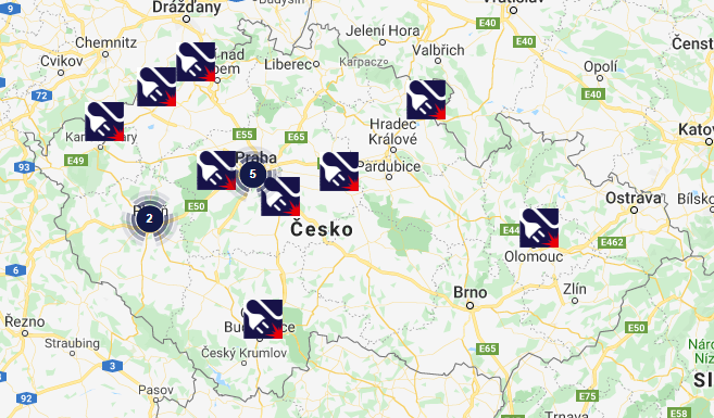 pobočky k & v elektro (e1.cz)