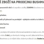 Osobní odběr zdarma - Bushman (bushman.cz)