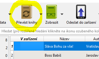 převod ebooku