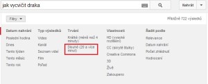 Vyhledávání na YouTube