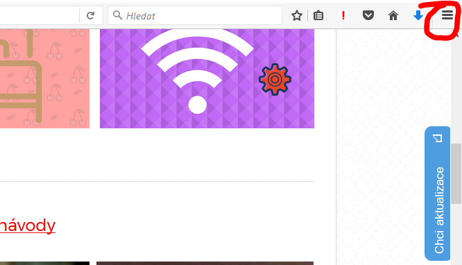 nastavení v mozilla firefox
