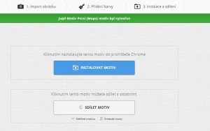 Instalace nebo sdílení hotové šablony