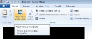 Přidání videa