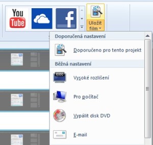 Uložení otočeného videa