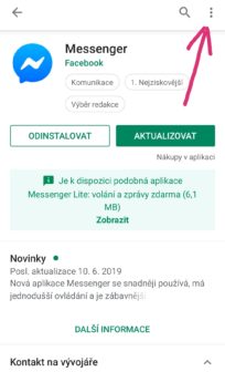 nastavení aplikace
