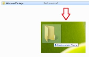 Archiv rozbalíte přetažením na plochu