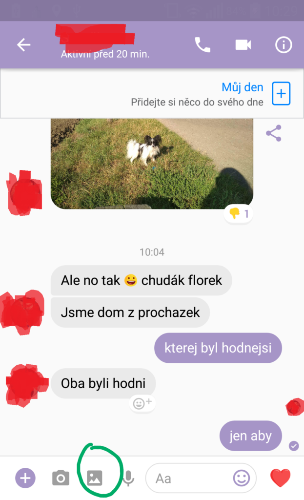 Jak sdílet soubor na Messengeru?
