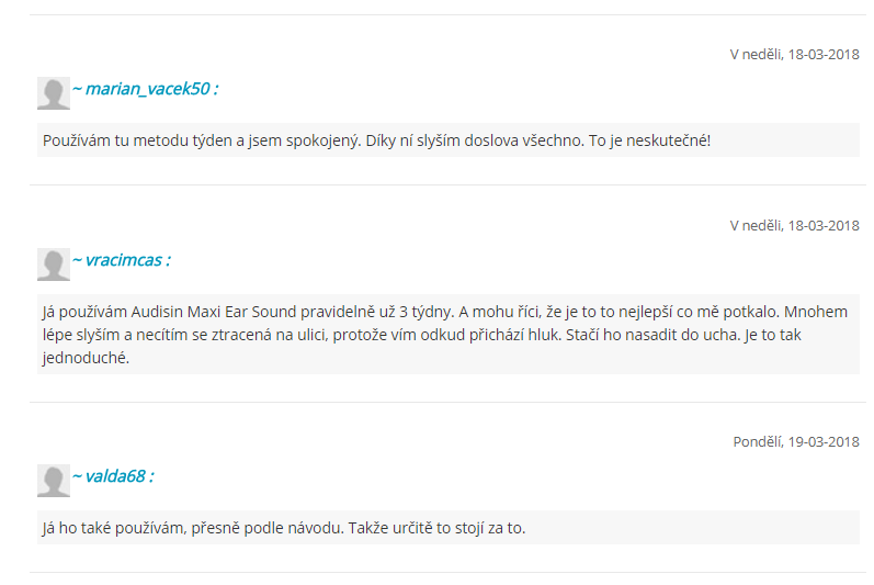 Audisin Maxi Ear Sound - recenze, diskuze, zkušenosti