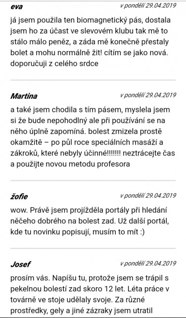 recenze přípravku