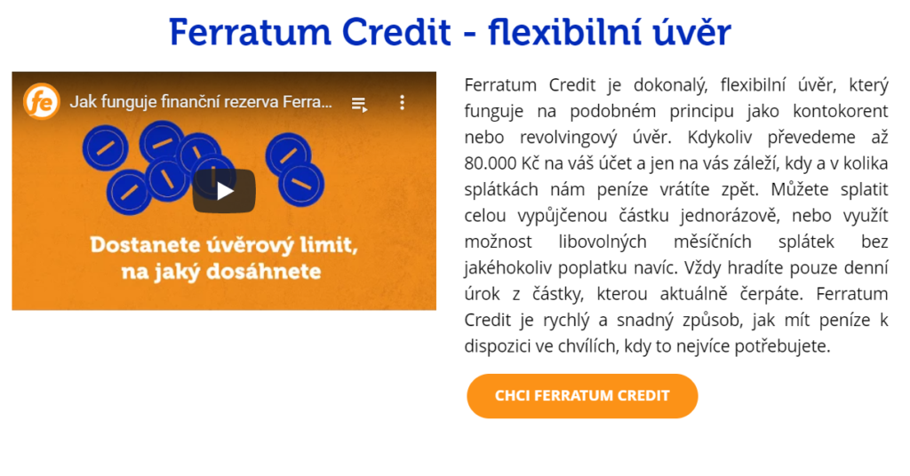 Ferratum zadost o pujcku