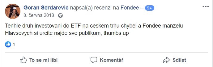 Fondee hodnocení uživatelů